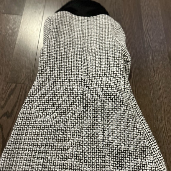 Chic Black and White Kids Coat with Bow - Picture 2 of 9